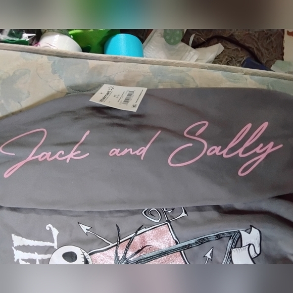 Disney Gray and Pink Jack and Sally Sweater - Picture 4 of 6